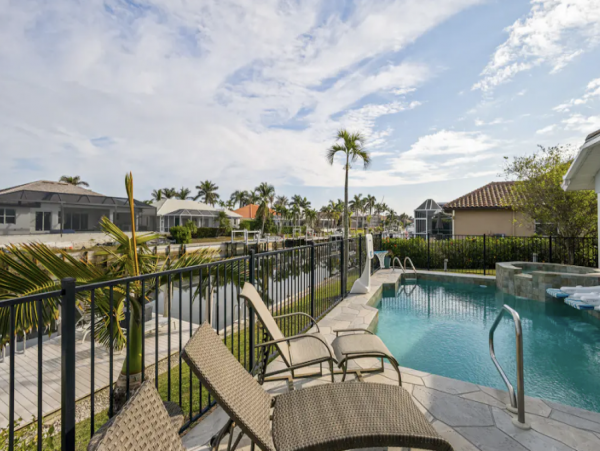 Marco Island Beautiful 3 Bedroom Home with Pool & Canal View